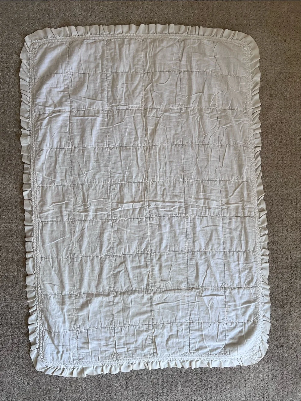 vintage 1980s Popple quilt crib coverlet